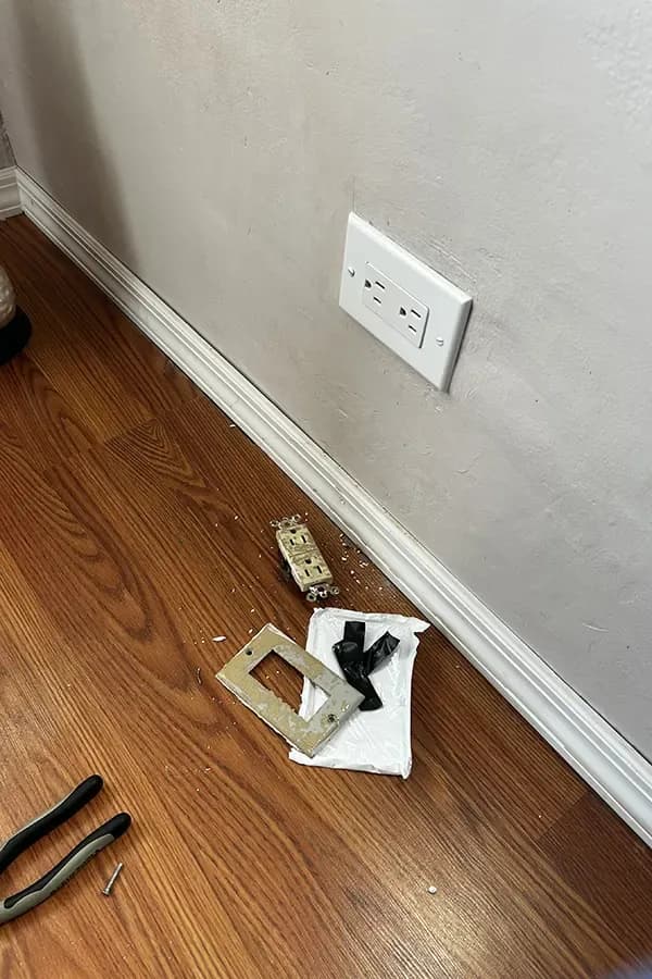 outlet or receptacle replacement 2