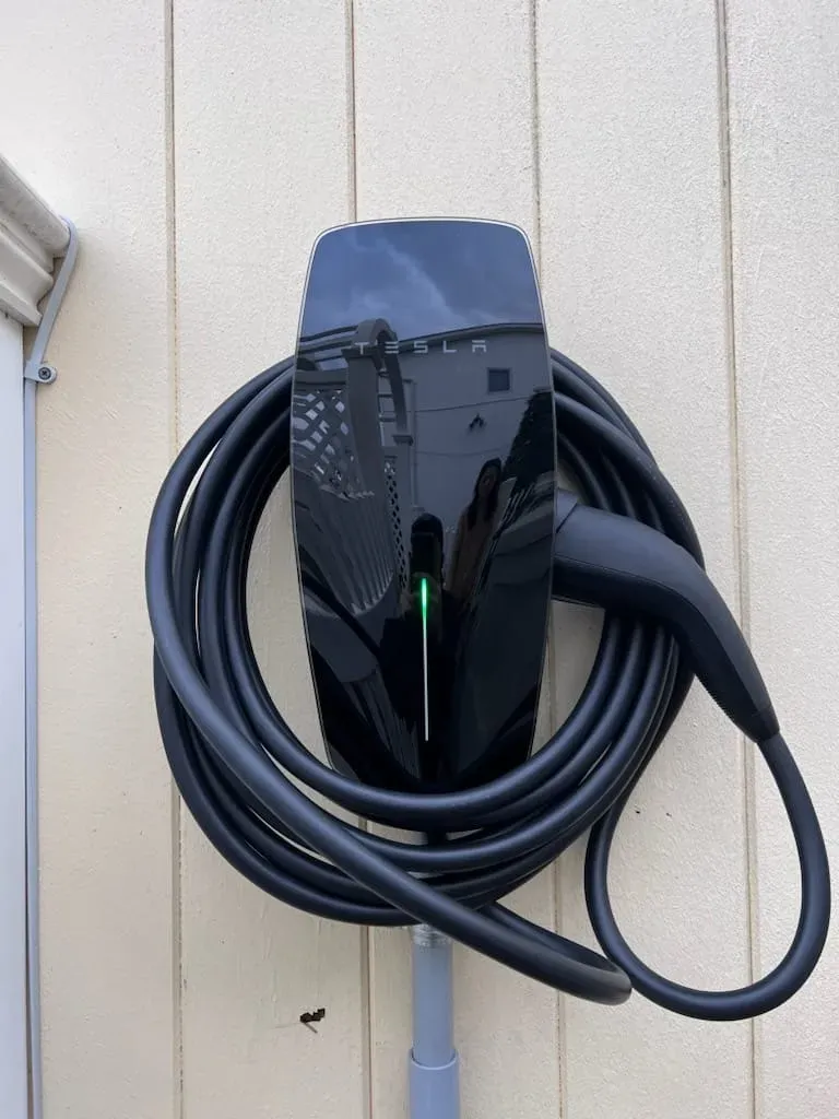 Tesla wall charger installation